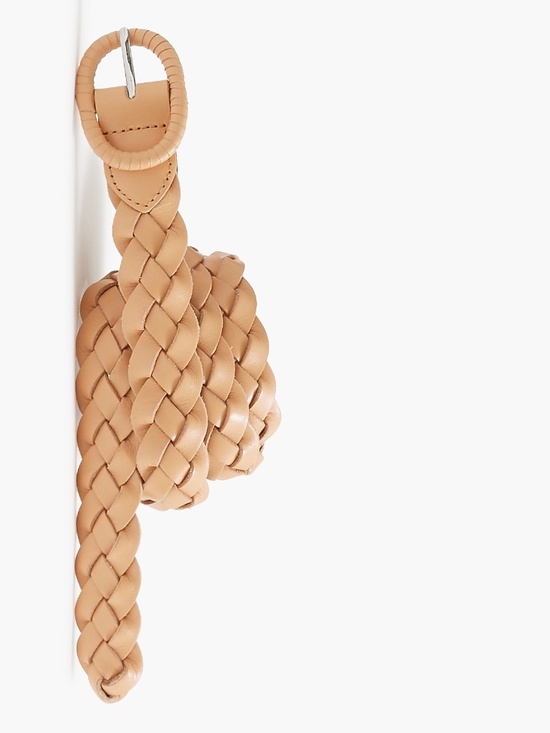 JCrew Factory Braided Leather Belt - Picture 1 of 4